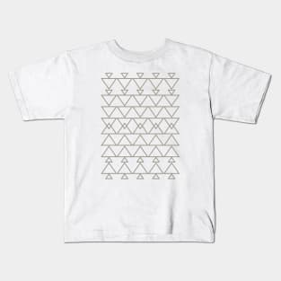 Geometric Aztec Line Drawing Kids T-Shirt